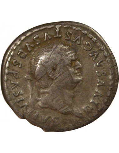 Rome Empire Vespasien Capricornes 1 denier Argent 80 R Rome