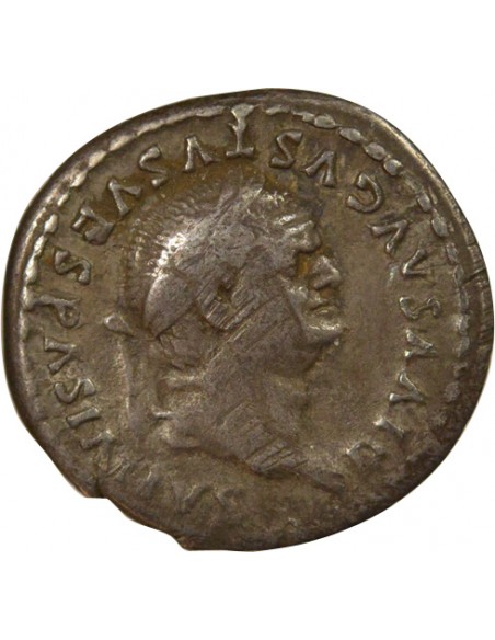 Rome Empire Vespasien Capricornes 1 denier Argent 80 R Rome