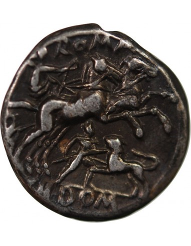 Rome Rép Lucius Pomponius 1 denier Argent 128 Av JC R Rome