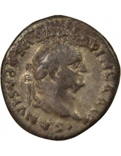 Rome Empire Vespasien Capricornes 1 denier Argent 80 R Rome 2