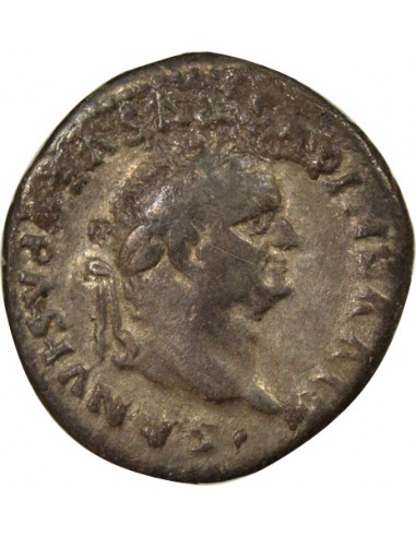 Rome Empire Vespasien Capricornes 1 denier Argent 80 R Rome