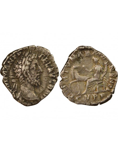 Rome Empire Commode Fortunae Manenti 1 denier Argent 187-188 R Rome