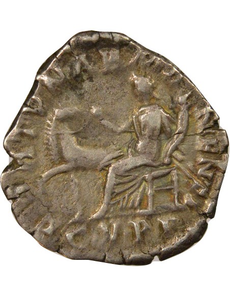 Rome Empire Commode Fortunae Manenti 1 denier Argent 187-188 R Rome