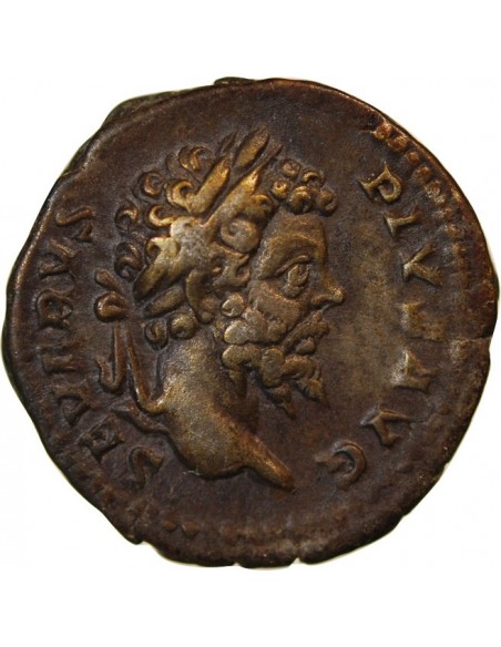 Rome Empire Septime Sévère Empereur à Cheval 1 denier Argent 202 R Rome