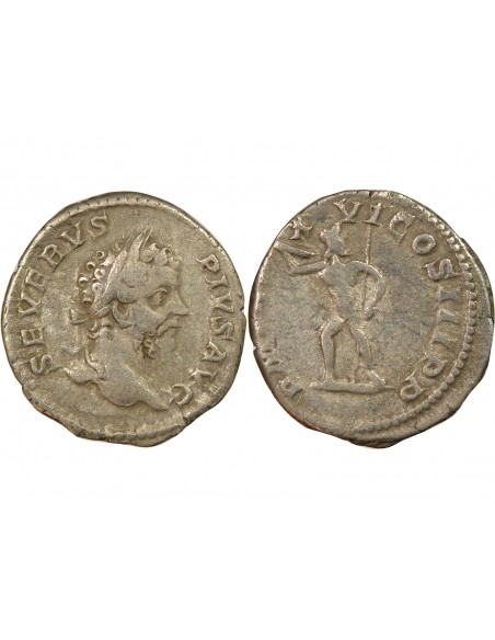 Rome Empire Septime Sévère Jupiter debout 1 denier Argent 208 R Rome