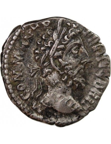 Rome Empire Commode Aequitas debout 1 denier Argent 187-188 R Rome