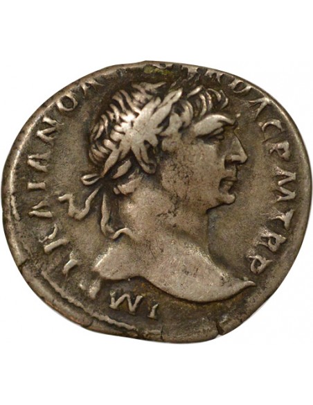 Rome Empire Trajan Aequitas assis 1 denier Argent 108 R Rome