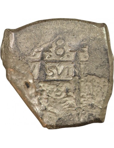 Pérou Ferdinand VI Cob 8 reales Argent 1752 BF Lima