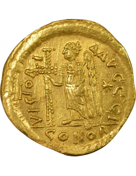 Royaume Ostrogoth Théodoric Au nom d'Anastase 1 solidus Or 491-518