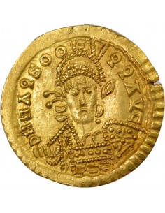 Tributs Germaniques Au nom de Théodose II 1 solidus Or 441-500 2