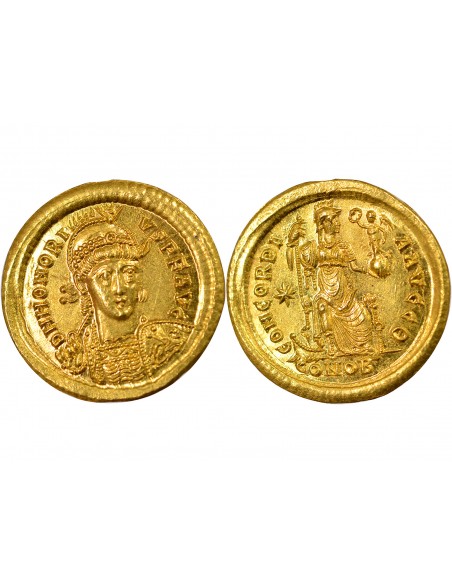 Rome Empire Honorius 1 solidus Or 397-402 Constantinople