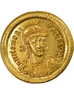 Rome Empire Honorius 1 solidus Or 397-402 Constantinople 2