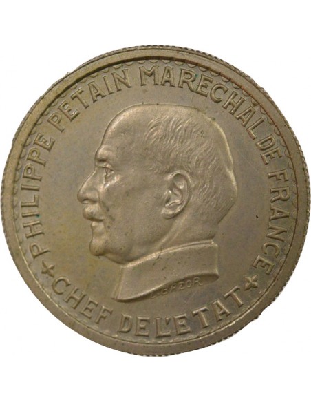 3e Type 5 francs Cupronickel 1941 A Paris