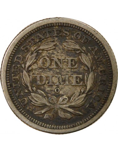Etats Unis d'Amérique Seated Liberty Dime 10 cents Argent 1841 O New Orleans
