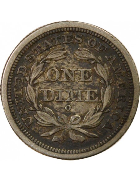 Etats Unis d'Amérique Seated Liberty Dime 10 cents Argent 1841 O New Orleans