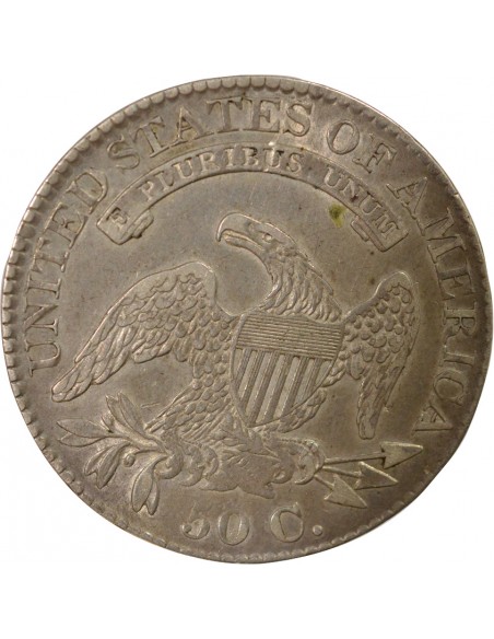 Etats Unis d'Amérique Capped Bust 1/2 Dollar Argent 1826 Philadelphie