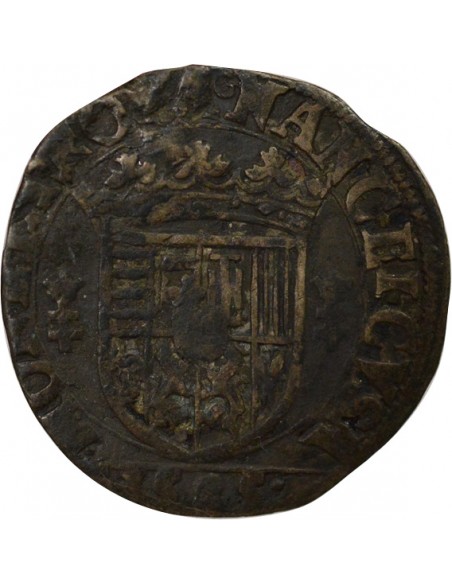 1/4 teston Billon 1585 Nancy