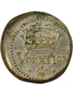 Louis XIII Louis XIII 1/2 franc Laiton 2