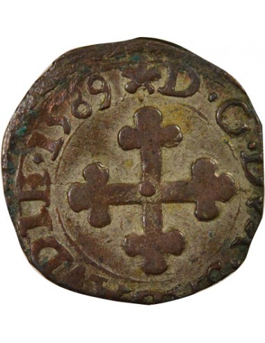 Etats de Savoie Charles Emmanuel I 1/4 gros Argent 1589 Chambéry