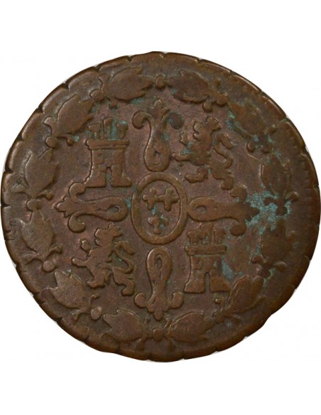 Espagne Charles III d'Espagne 4 maravedis Cuivre 1785 Aqu Ségovia (Aqueduc)