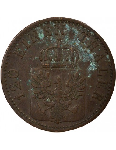 Etats Allemands (Prusse) Guillaume I de Prusse 3 pfennig Cuivre 1868 A Berlin