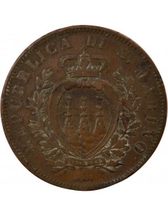 Saint-Marin 10 centesimi Cuivre 1894 R Rome 2