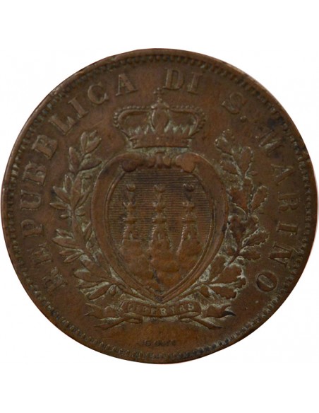 Saint-Marin 10 centesimi Cuivre 1894 R Rome