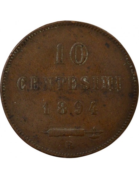 Saint-Marin 10 centesimi Cuivre 1894 R Rome