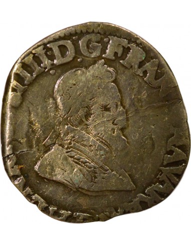 Roi de Navarre et de France 1/4 franc Argent 1594 D Lyon