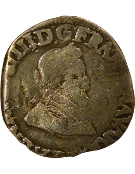 Roi de Navarre et de France 1/4 franc Argent 1594 D Lyon