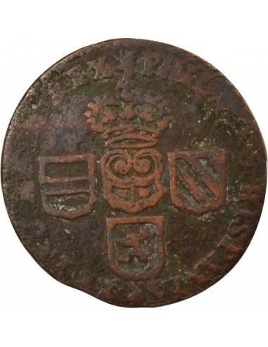 Pays-Bas Espagnol Philippe V d'Espagne 1 liard Cuivre 1710 Namur
