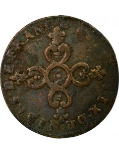 Louis XIV Dardenne  6 deniers Cuivre 1712 & Aix-en-Provence 2