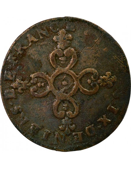 Louis XIV Dardenne  6 deniers Cuivre 1712 & Aix-en-Provence