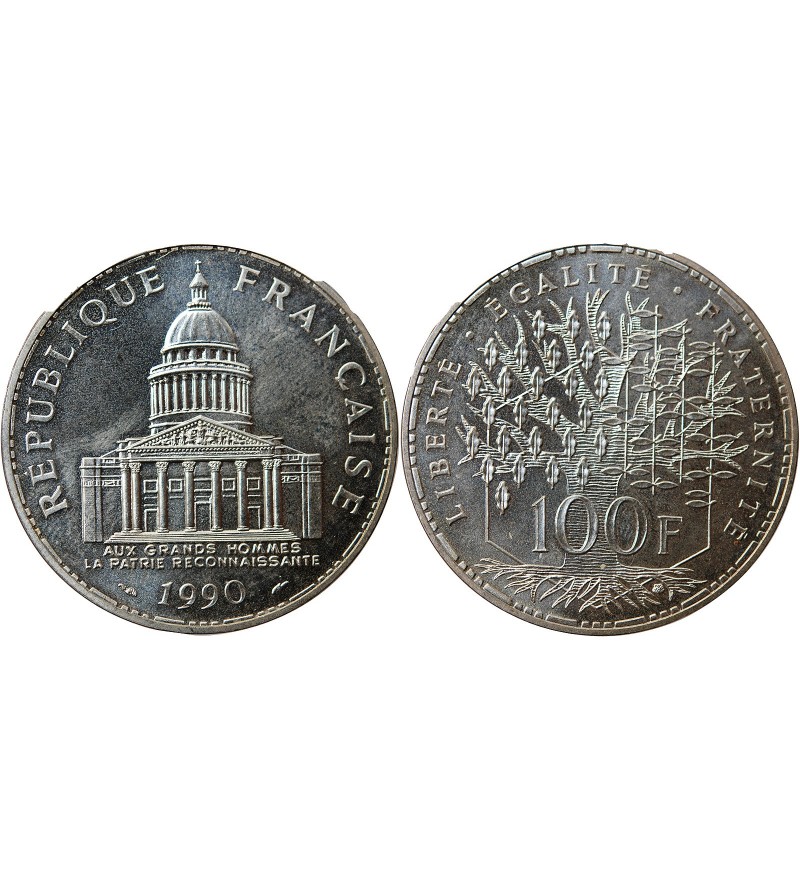 PANTHEON - 100 FRANCS ARGENT 1990