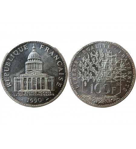 PANTHEON - 100 FRANCS ARGENT 1990