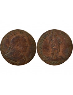 Sardaigne Victor Amédée III 5 soldi Billon 1794 T Turin