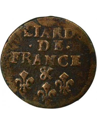 Louis XIV au Buste âgé 1 liard Cuivre 1699 & Aix-en-Provence