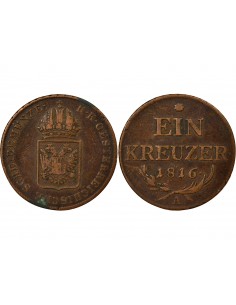 Autriche François II du Saint-Empire 1 kreuzer Cuivre 1816 A Vienne