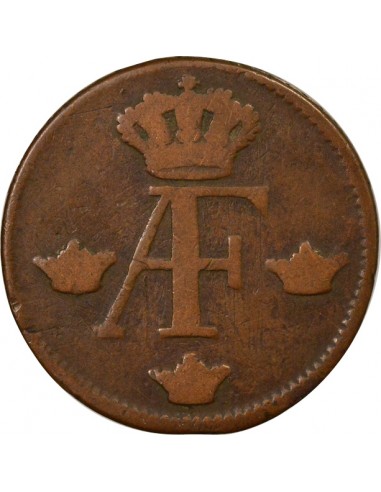 Suède Adolf Frederick 1 ore Cuivre 1763