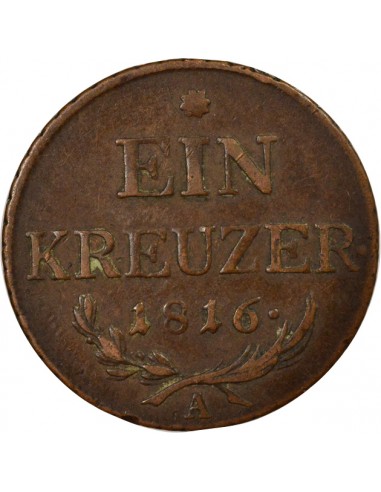 Autriche François II du Saint-Empire 1 kreuzer Cuivre 1816 A Vienne