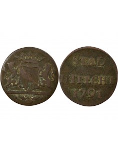 Pays-Bas 1 duit Cuivre 1791 Utrecht