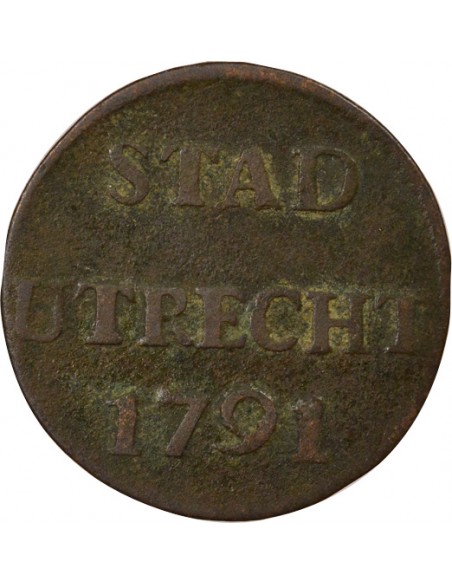 Pays-Bas 1 duit Cuivre 1791 Utrecht