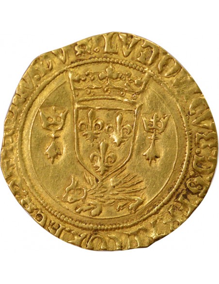 Louis XII Au Porc-Epic De Bretagne 1 ecu d'or Or 1507-1515 9 Rennes