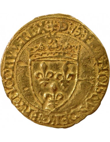 5e Type 1 ecu d'or au soleil Or 1519-1540 L Bayonne