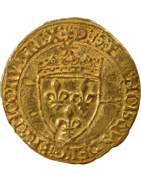 5e Type 1 ecu d'or au soleil Or 1519-1540 L Bayonne