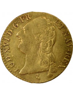 Louis XVI Tête nue 1 louis d'or Or 1787 A - Paris 2