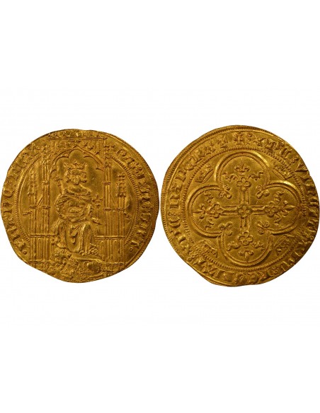 Philippe VI de Valois 1 lion d'or Or 1338-1339