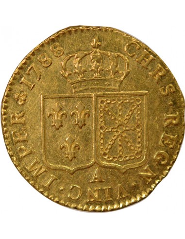 Louis XVI Tête nue 1 louis d'or Or 1788 A - Paris