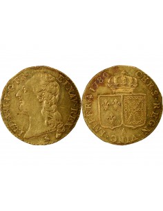Louis XVI Tête nue 1 louis d'or Or 1786 A - Paris