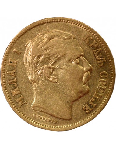 Roi 20 dinara Or 1882 A Vienne